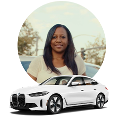 Image of Simone and her BMW Model