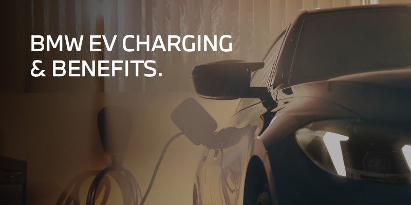 Charging a BMW Electric Vehicle.