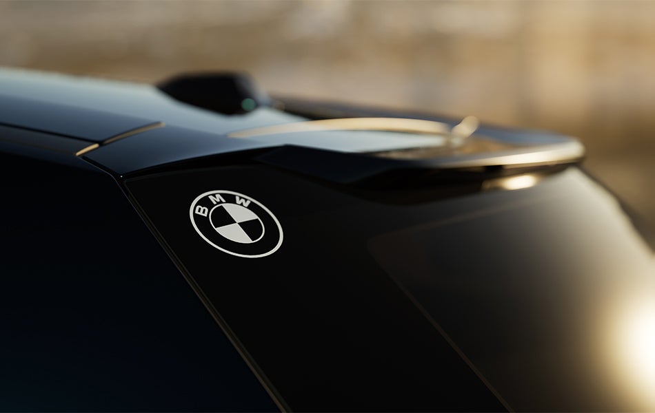 BMW XM Exterior rear corner and front passenger door & wheel in BMW Showcase 1 in Derwood MD