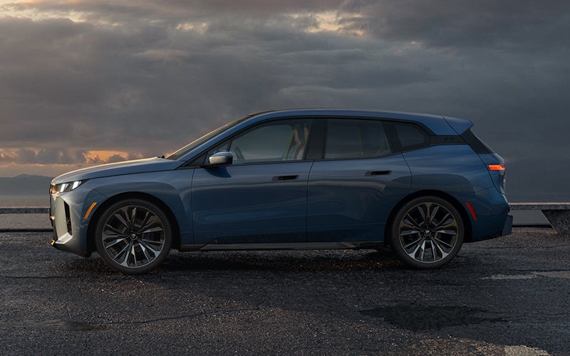 The BMW iX parked sideways shot. | BMW Showcase 1 in Derwood MD