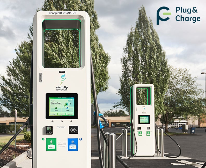 Electrify America charging station